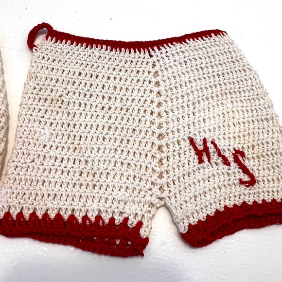 1950's Potholders - His & Hers - Handmade Crochet - Picture 4 of 7